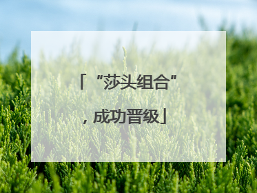 “莎头组合”，成功晋级