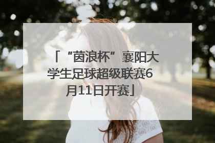“茵浪杯”襄阳大学生足球超级联赛6月11日开赛