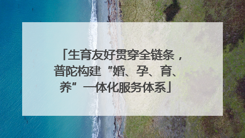 生育友好贯穿全链条，普陀构建“婚、孕、育、养”一体化服务体系