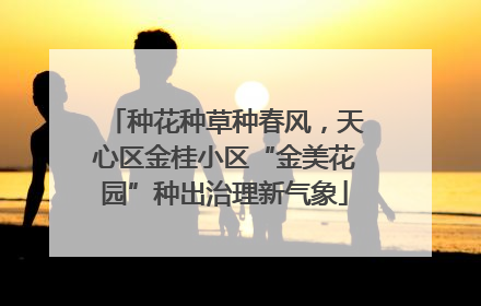种花种草种春风，天心区金桂小区“金美花园”种出治理新气象