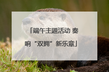 端午主题活动 奏响“双拥”新乐章