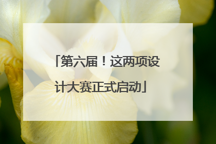 第六届！这两项设计大赛正式启动
