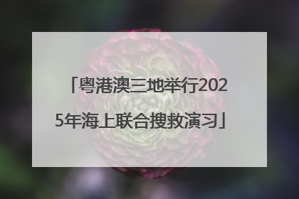 粤港澳三地举行2025年海上联合搜救演习