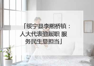 绥宁县李熙桥镇：人大代表勤履职 服务民生显担当