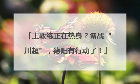 主教练正在热身？备战“川超”，德阳有行动了！
