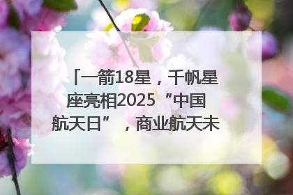 一箭18星，千帆星座亮相2025“中国航天日”，商业航天未来如何改变人类生活？｜海上生明月