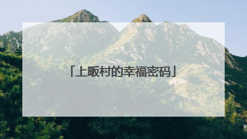 上畈村的幸福密码