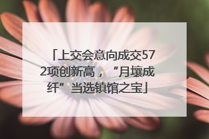 上交会意向成交572项创新高，“月壤成纤”当选镇馆之宝