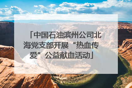 中国石油滨州公司北海党支部开展“热血传爱”公益献血活动