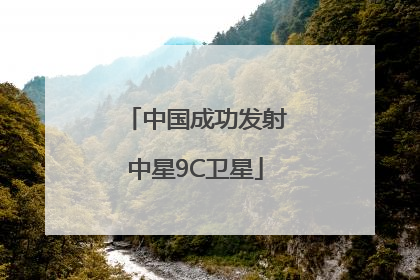 中国成功发射中星9C卫星
