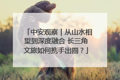 中安观察｜从山水相望到深度融合 长三角文旅如何携手出圈？