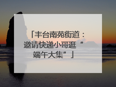 丰台南苑街道：邀请快递小哥逛“端午大集”