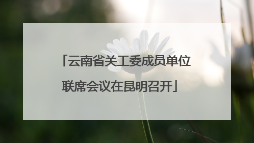 云南省关工委成员单位联席会议在昆明召开