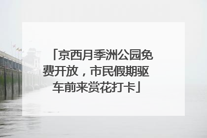 京西月季洲公园免费开放，市民假期驱车前来赏花打卡