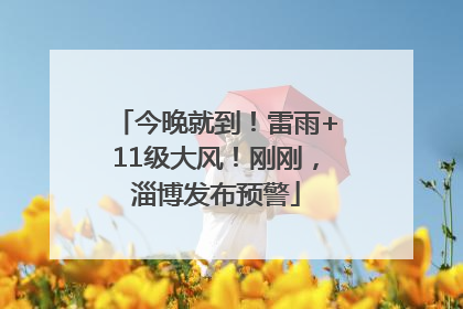 今晚就到！雷雨+11级大风！刚刚，淄博发布预警