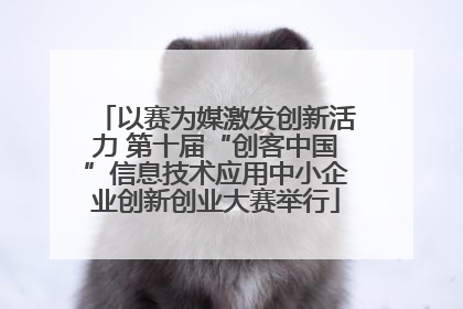 以赛为媒激发创新活力 第十届“创客中国”信息技术应用中小企业创新创业大赛举行