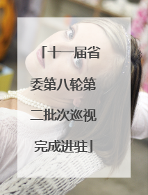十一届省委第八轮第二批次巡视完成进驻