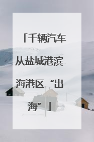 千辆汽车从盐城港滨海港区“出海”