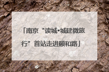 南京“读城•城建微旅行”首站走进颐和路