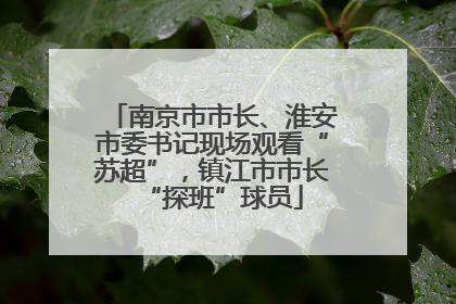 南京市市长、淮安市委书记现场观看“苏超”，镇江市市长“探班”球员