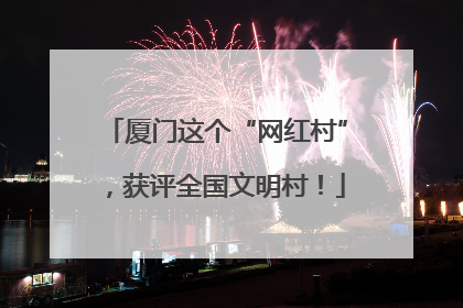 厦门这个“网红村”，获评全国文明村！