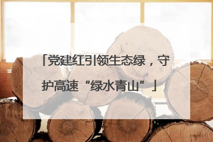 党建红引领生态绿，守护高速“绿水青山”