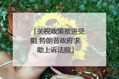 关税政策推进受阻 特朗普政府求助上诉法院