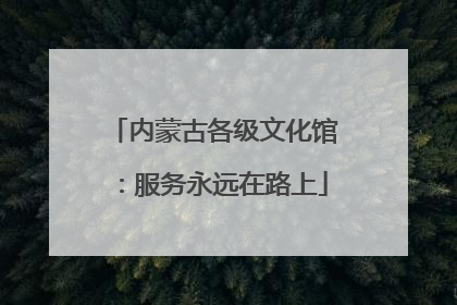 内蒙古各级文化馆：服务永远在路上