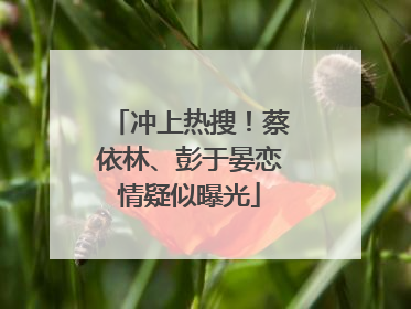 冲上热搜！蔡依林、彭于晏恋情疑似曝光