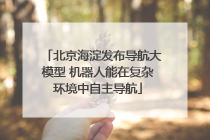北京海淀发布导航大模型 机器人能在复杂环境中自主导航