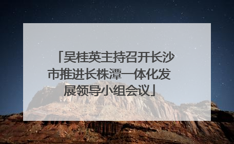 吴桂英主持召开长沙市推进长株潭一体化发展领导小组会议