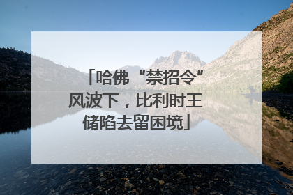 哈佛“禁招令”风波下，比利时王储陷去留困境