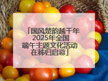 国风楚韵越千年 2025年全国端午主题文化活动在秭归启幕