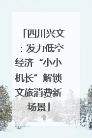 四川兴文：发力低空经济“小小机长”解锁文旅消费新场景
