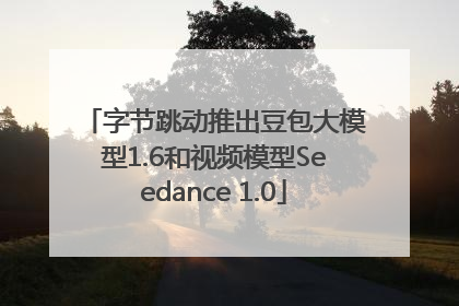 字节跳动推出豆包大模型1.6和视频模型Seedance 1.0
