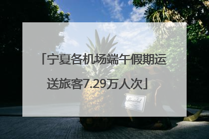 宁夏各机场端午假期运送旅客7.29万人次