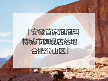 安徽首家泡泡玛特城市旗舰店落地合肥蜀山区