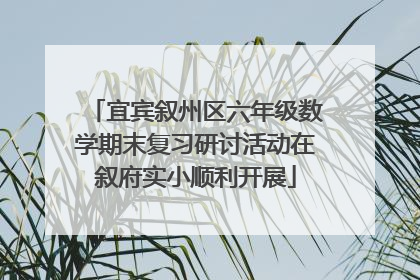 宜宾叙州区六年级数学期末复习研讨活动在叙府实小顺利开展