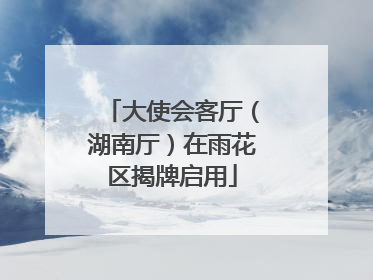 大使会客厅（湖南厅）在雨花区揭牌启用