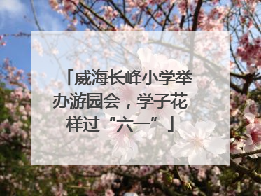 威海长峰小学举办游园会，学子花样过“六一”