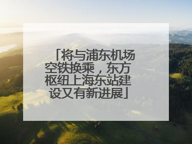 将与浦东机场空铁换乘，东方枢纽上海东站建设又有新进展