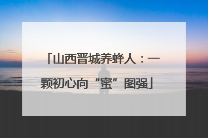 山西晋城养蜂人：一颗初心向“蜜”图强