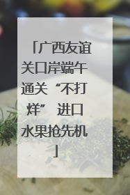 广西友谊关口岸端午通关“不打烊” 进口水果抢先机
