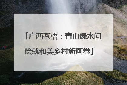 广西苍梧：青山绿水间绘就和美乡村新画卷