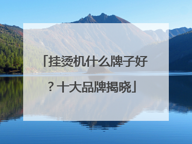 挂烫机什么牌子好？十大品牌揭晓
