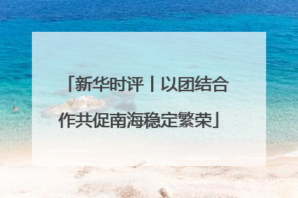 新华时评丨以团结合作共促南海稳定繁荣