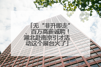 无“非升即走”、百万高薪诚聘！湖北赴南京引才活动这个展台火了