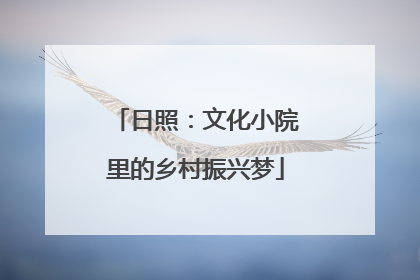 日照：文化小院里的乡村振兴梦