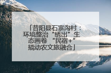 昔阳县石寨沟村：环境整治“绣出”生态画卷 “民宿+”撬动农文旅融合