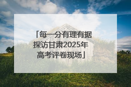 每一分有理有据 探访甘肃2025年高考评卷现场